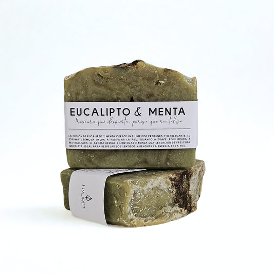 jabon natural de menta y eucalipto